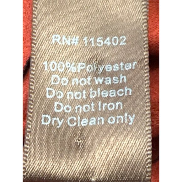 CCC Bohemian Cut Rust Red Laser Fringe Shawl 65 inch Shoulder Sheer Lightweight - Picture 5 of 8